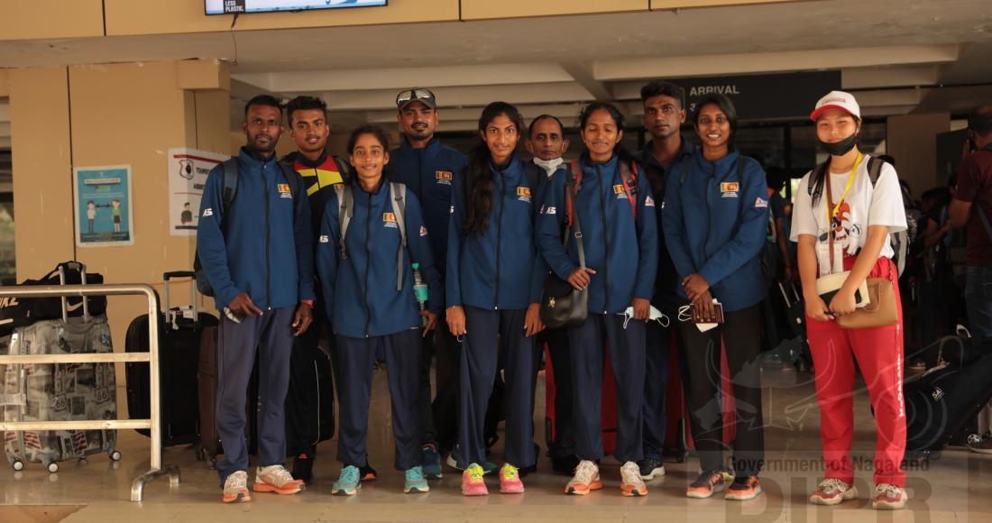 TEAM SRI LANKA ARRIVES IN DIMAPUR FOR THE SACCC AND NCCC