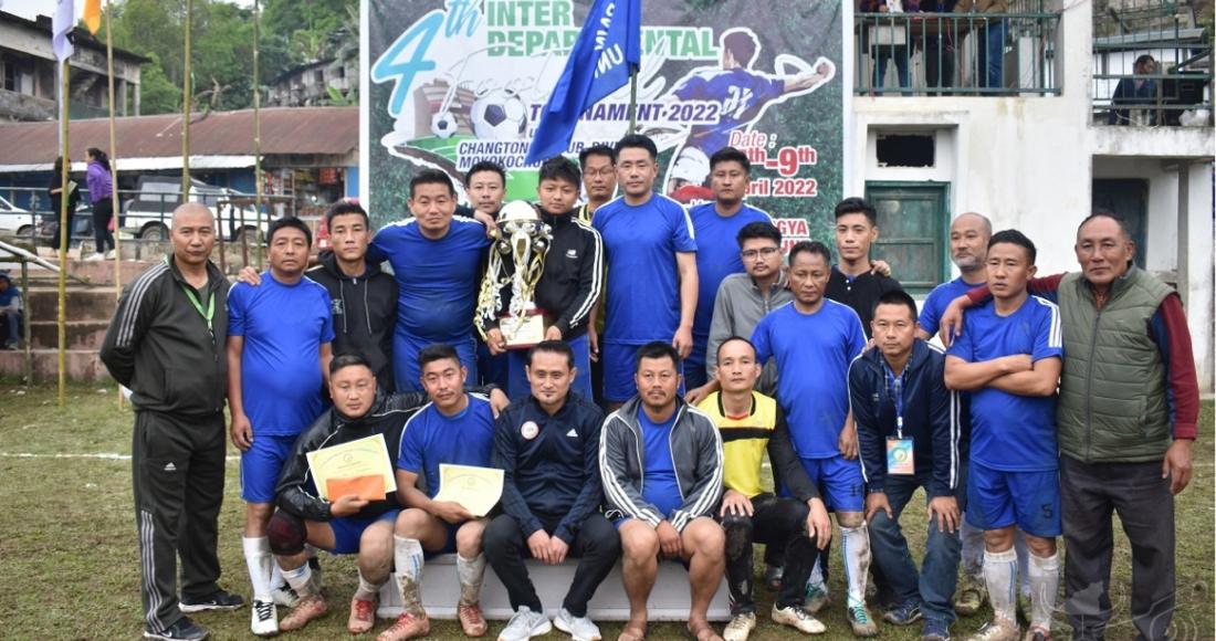 INTER-DEPARTMENTAL FOOTBALL TOURNAMENT CONCLUDES AT CHANGTONGYA   