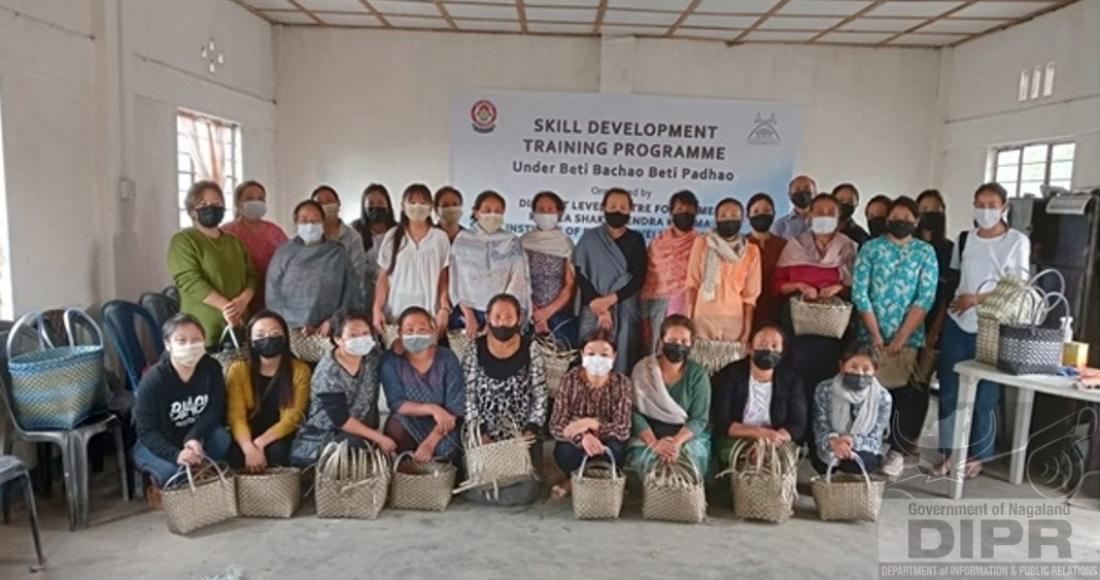 SKILL DEVELOPMENT TRAINING PROGRAMME UNDER BETI BACHAO BETI PADHAO HELD AT L. KHEL, KOHIMA VILLAGE