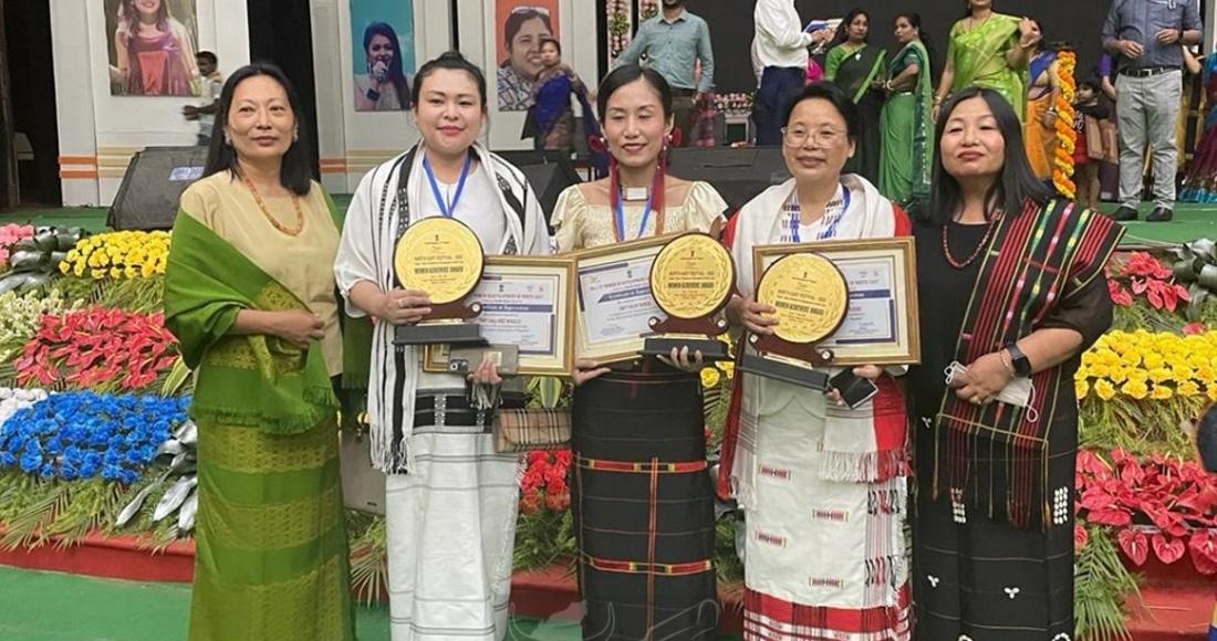 NAGA WOMEN FELICITATED AT NORTH EAST FESTIVAL