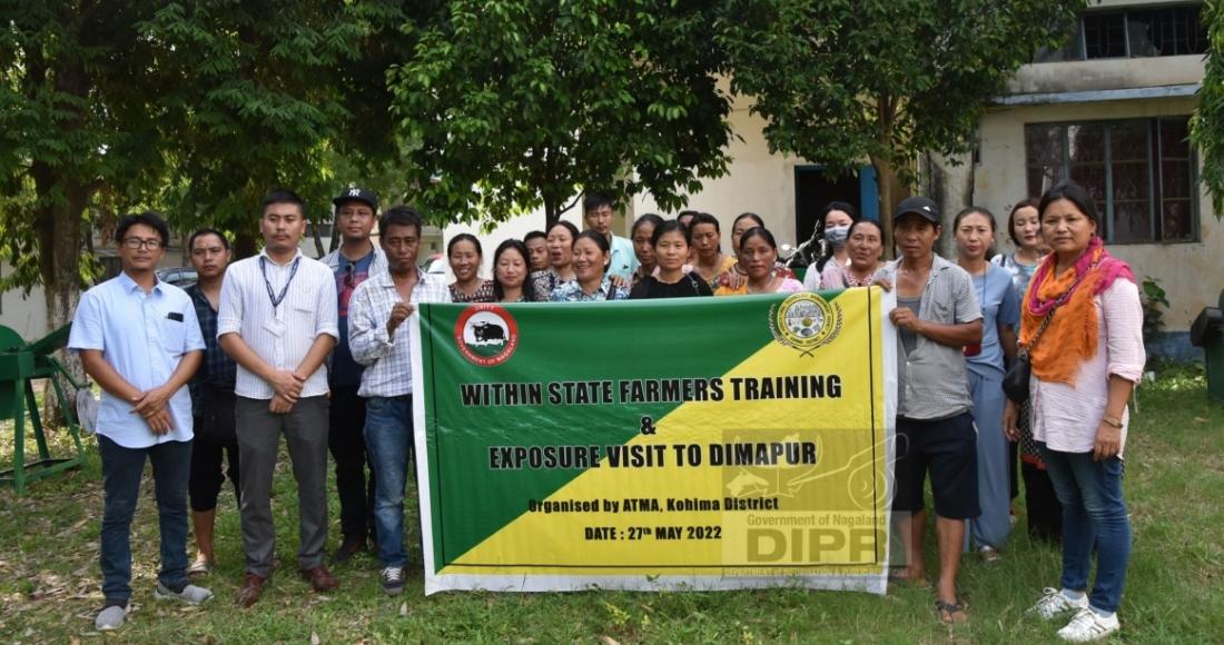 ATMA KOHIMA FARMERS TRAINING CUM EXPOSURE VISIT TO DIMAPUR AND CHUMOUKEDIMA DISTRICT