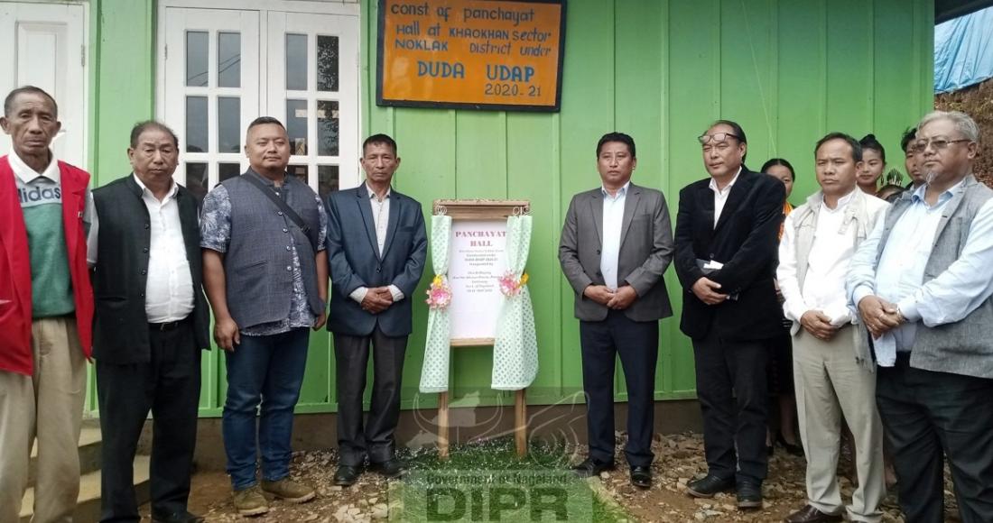 ADVISOR HAIYING INAUGURATES PANCHAYAT HALL AT NOKLAK