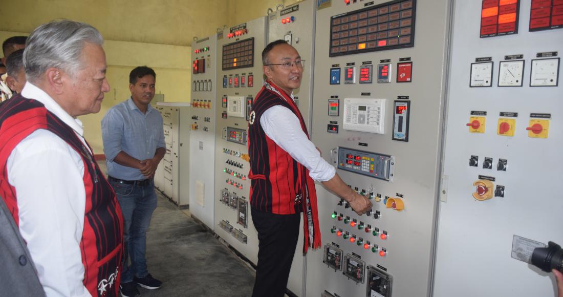 ADVISOR  MMHONLUMO KIKON COMMISSIONS POWER GENERATING PROJECT AT LONGSA, MOKOKCHUNG