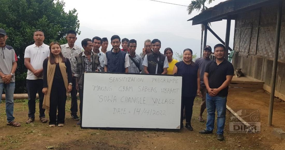 Sensitisation programme on making Gram Sabha Vibrant at Sowa Changle village