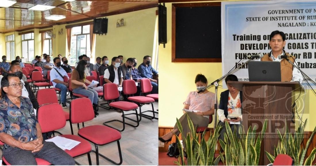 TRAINING ON LOCALIZATION OF SUSTAINABLE DEVELOPMENT GOALS THROUGH VILLAGE FUNCTIONARIES HELD AT KOHIMA   