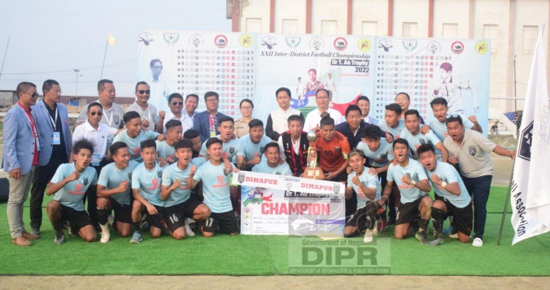 Winner of the XXII Inter District Football Championship