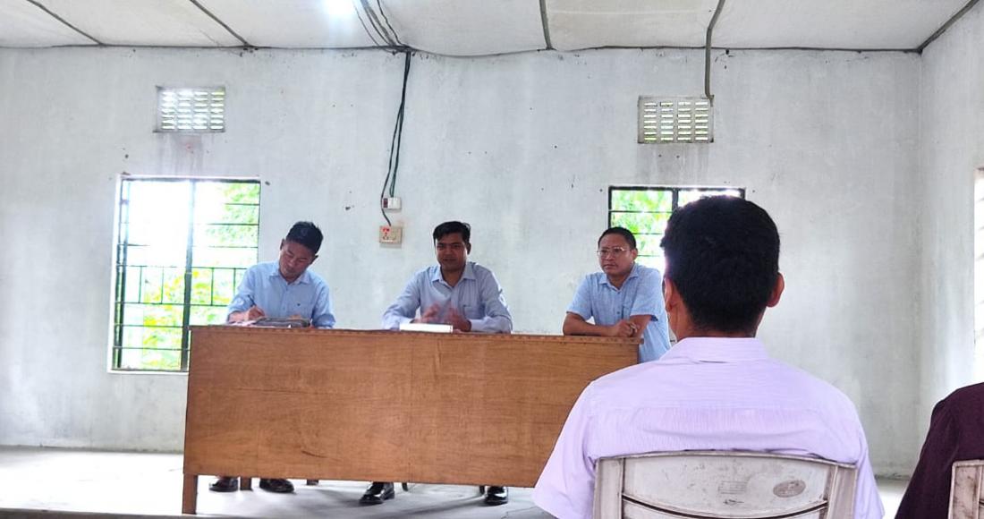  Departmental coordination meeting underway at ADC's Conference Hall, Bhandari on 14th June 2022.