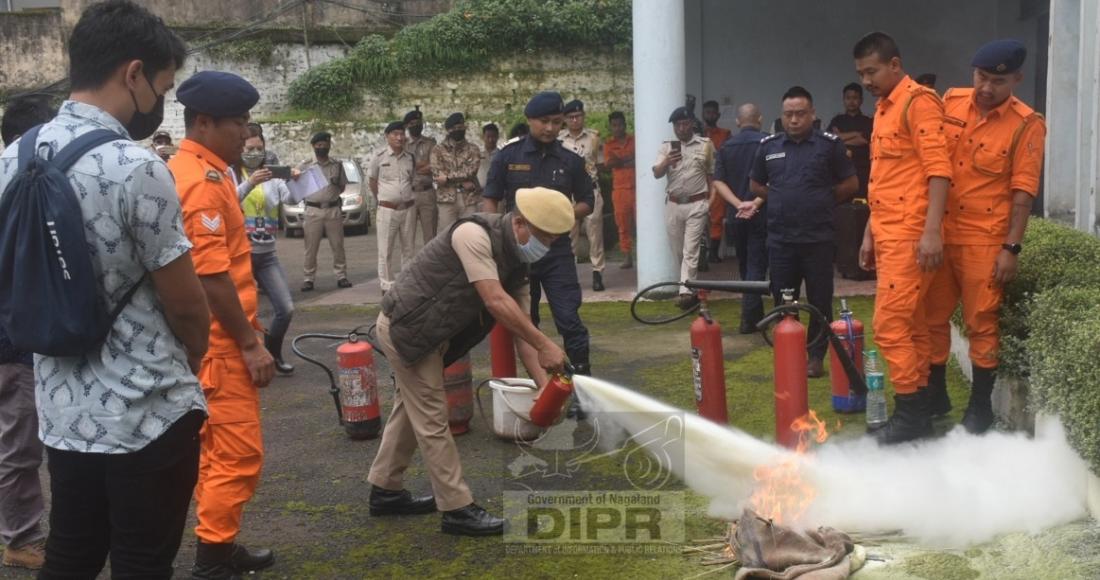 BASIC FIRE FIGHTING TRAINING AT KOHIMA