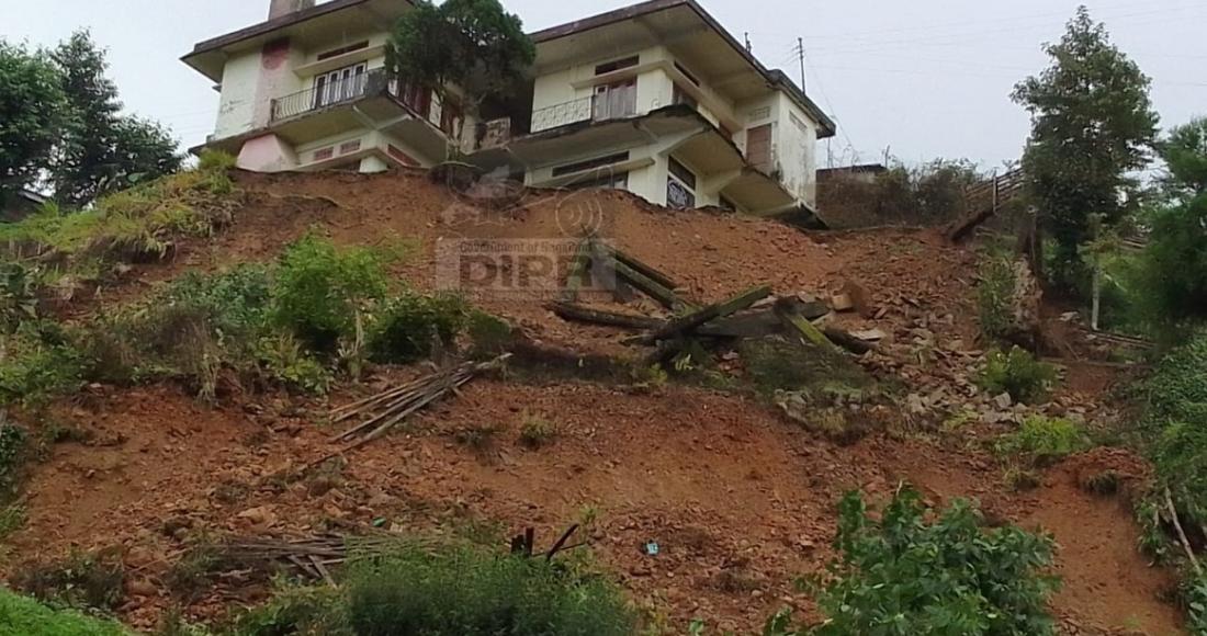 LANDSLIDE AT CDPO OFFICE SATAKHA