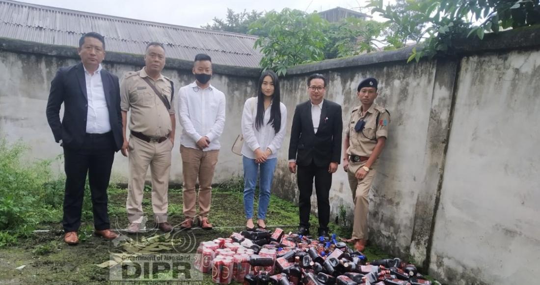 SEIZED LIQUOR DESTROYED IN KIPHIRE