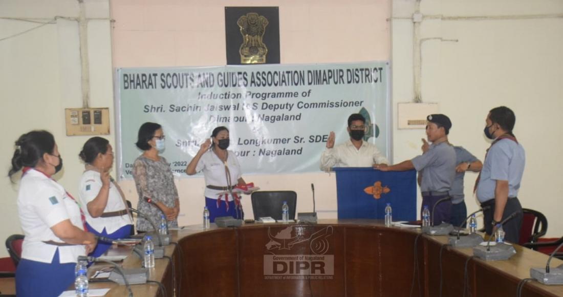 DC SACHIN JAISWAL INDUCTED AS PRESIDENT OF DIMAPUR BS&GA