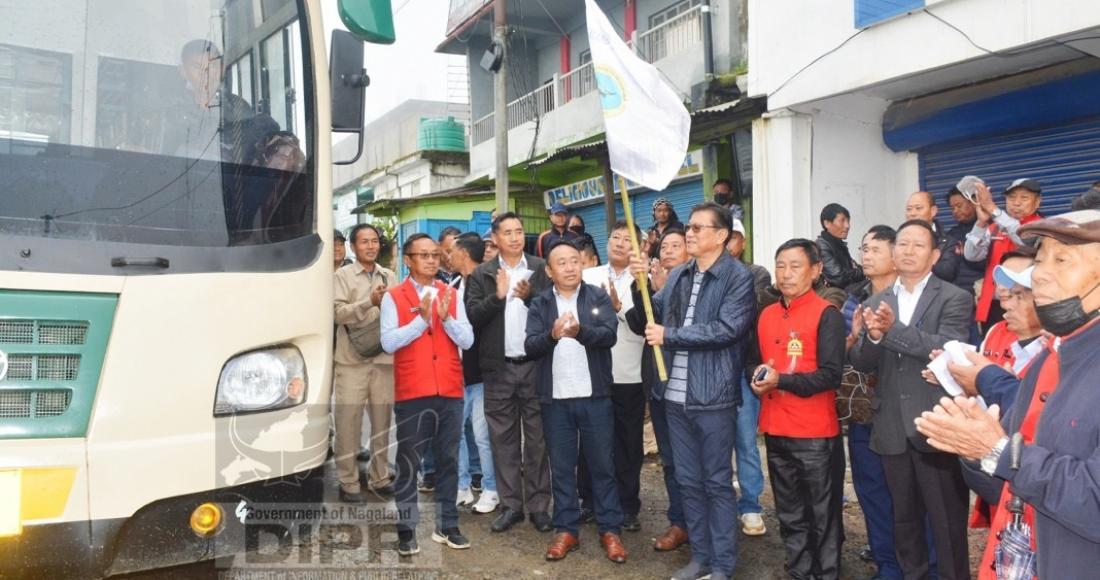 NST BUS SERVICE LAUNCHED AT ZUNHEBOTO DISTRICT