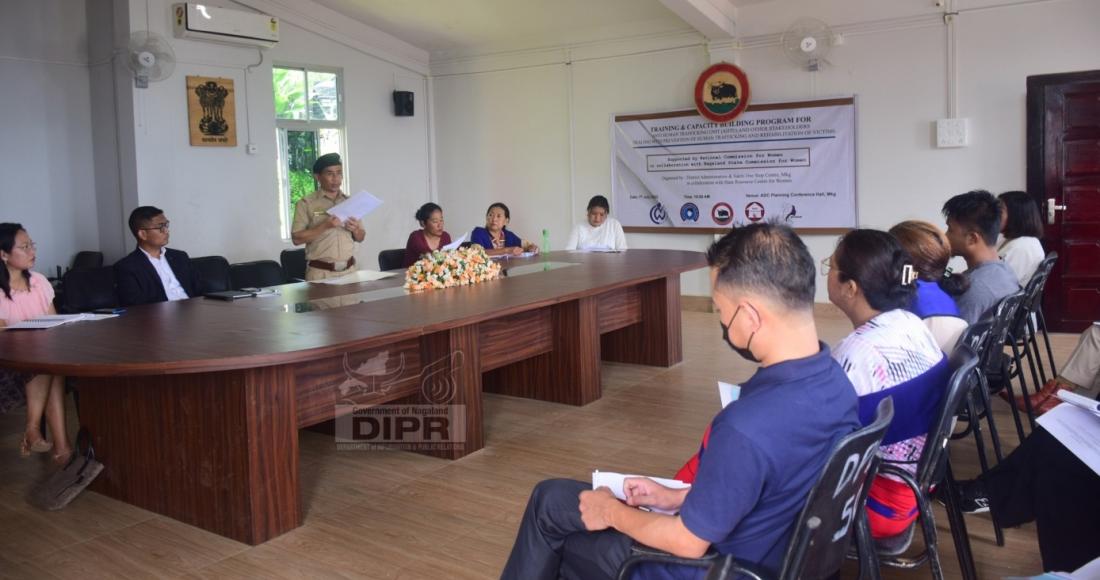 CAPACITY BUILDING PROGRAMME FOR ANTI HUMAN TRAFFICKING UNIT HELD IN MOKOKCHUNG