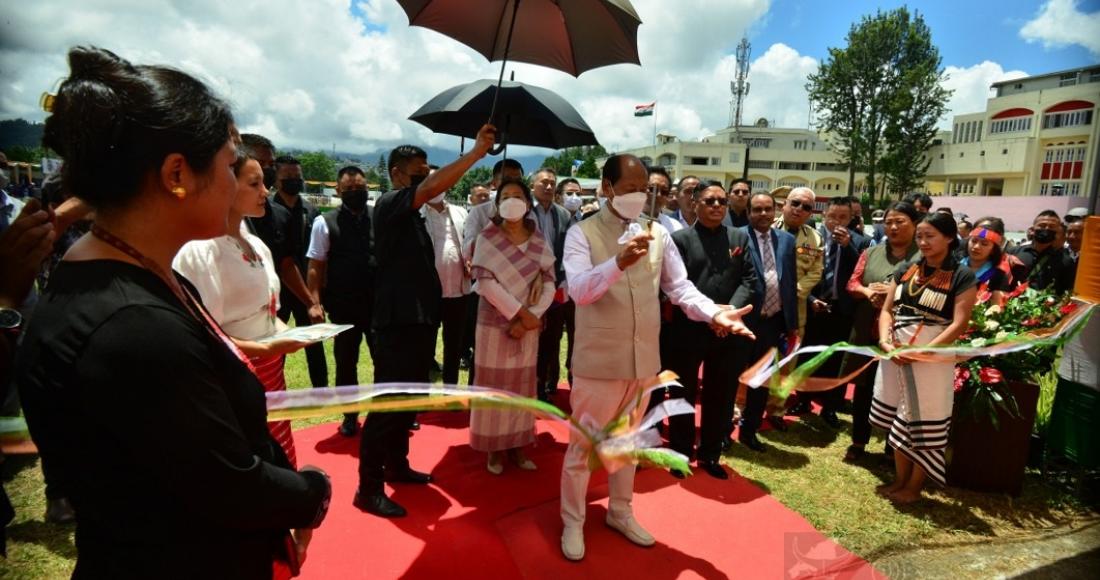 CM inaugurating exhibition stalls