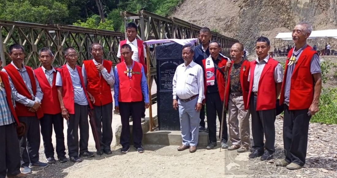  ADVISOR KHUMO INAUGURATES BAILEY BRIDGE IN NOKLAK