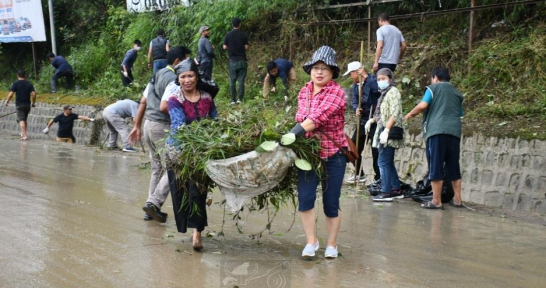 MASS SOCIAL WORK HELD AT KOHIMA