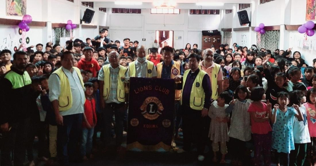 MEMBERS OF LIONS CLUB OF KOHIMA VISITS EDEN GARDEN CHILDREN'S HOME