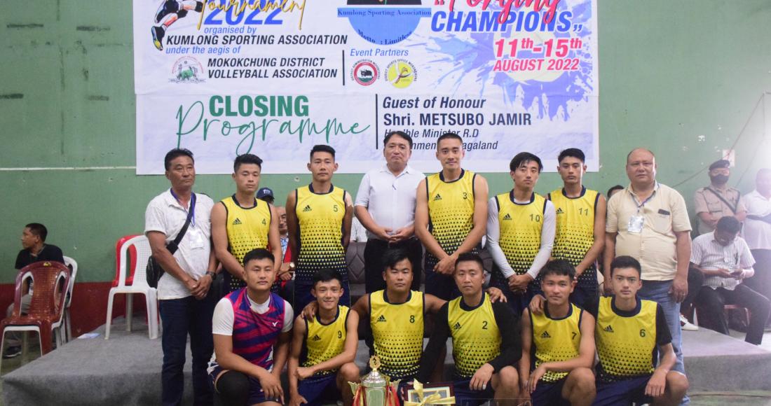 Metsubo Jamir   graced the Prize Distribution ceremony of the Inter Ward Volleyball Tournament 2022 at Mokokchung