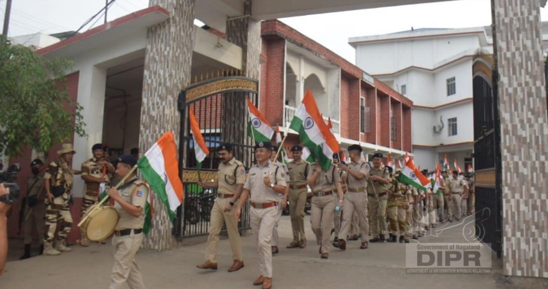 CP ROTHIHU LEADS POLICE PERSONNEL IN HAR GHAR TIRANGA CAMPAIGN