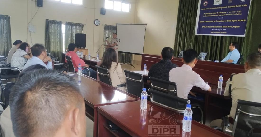  SENSITISATION WORKSHOP ON COMBATING CHILD TRAFFICKING HELD IN KIPHIRE