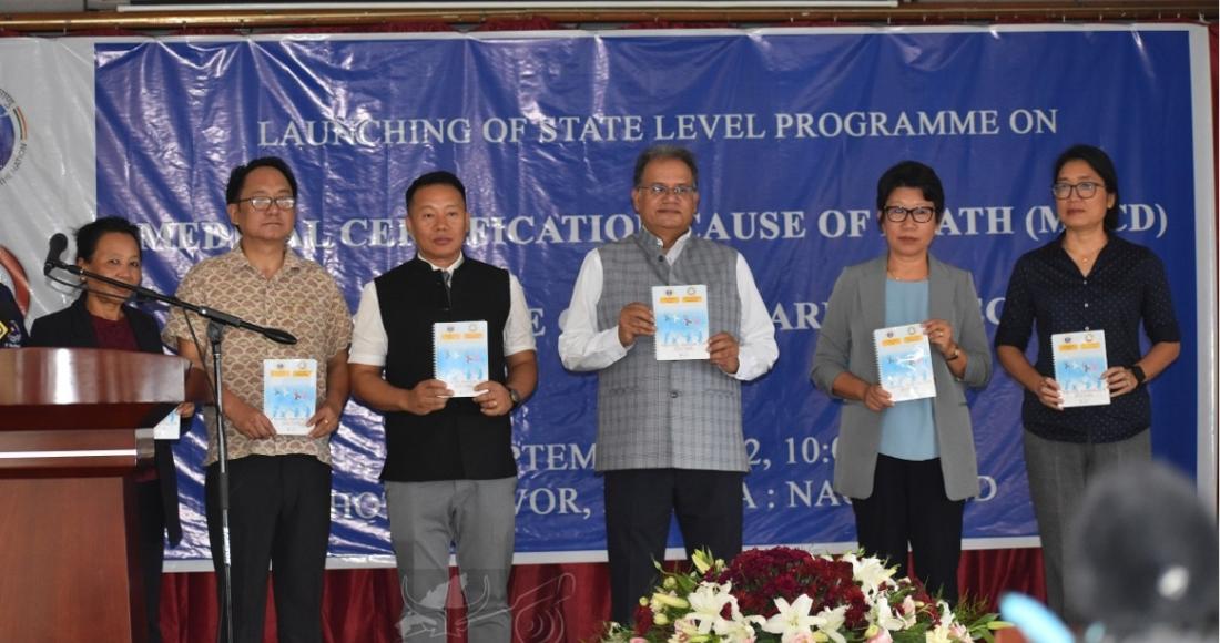 Chief Secretary launching the Training Manual for Doctors and Manual on Medical Certification Cause of Death