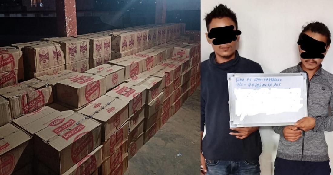 HUGE QUANTITY OF ILLEGAL IMFL SEIZED BY WOKHA POLICE