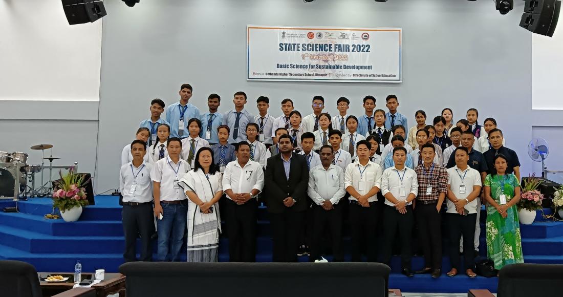 The State Level Science Fair 2022, organized by the Directorate of School Education Nagaland, was held at Bethesda Higher Secondary School, Dimapur on 7th October 2022.