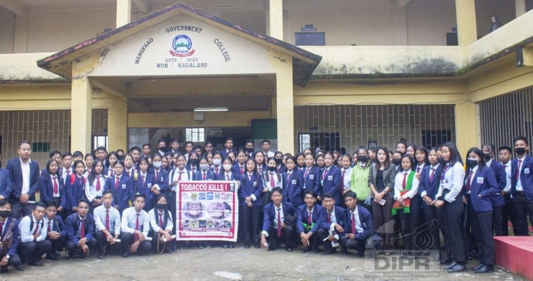 TOBACCO AWARENESS CAMPAIGN AT WANGKHAO GOVERNMENT COLLEGE MON