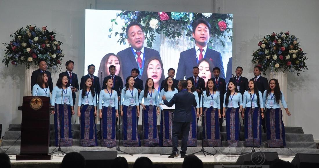 Baptist Church of Mizoram Choir during the ABAM Sesquicentennial Celebration at Impur