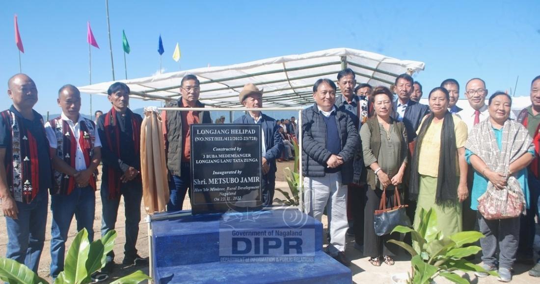 Helipad inaugurated at Longjang village Mokokchung