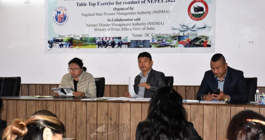 TABLETOP EXERCISE ON EARTHQUAKE SCENARIO HELD IN KOHIMA