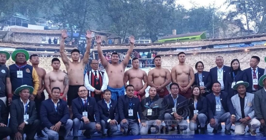 KEZHASELU-O PIENYU WINS INTERNATIONAL HORNBILL NAGA WRESTLING CHAMPIONSHIP 2022