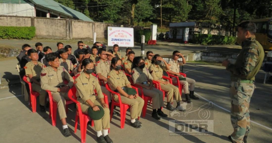 Motivational lecture for cadets of NCC at Zunheboto