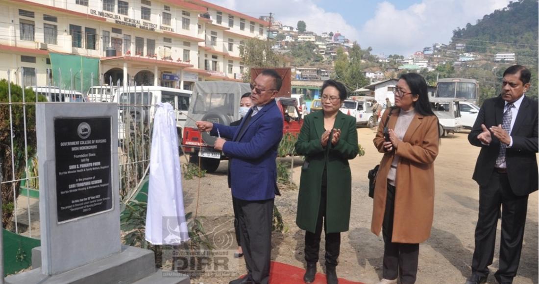 PROGRAMME HELD TO MARK THE UNVEILING OF THE FOUNDATION STONE OF MOKOKCHUNG NURSING COLLEGE