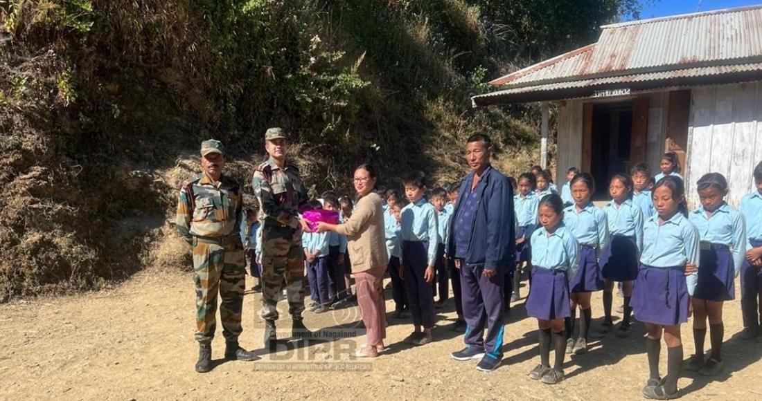 Shamatore Battalion AR distributed Stationary and Essentials to students of GPS