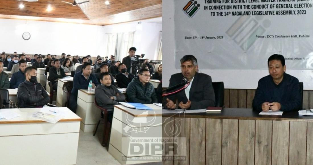 CEO OFFICE CONDUCTS 2 DAY DLMTS TRAINING PROGRAM AT DC'S CONFERENCE HALL KOHIMA