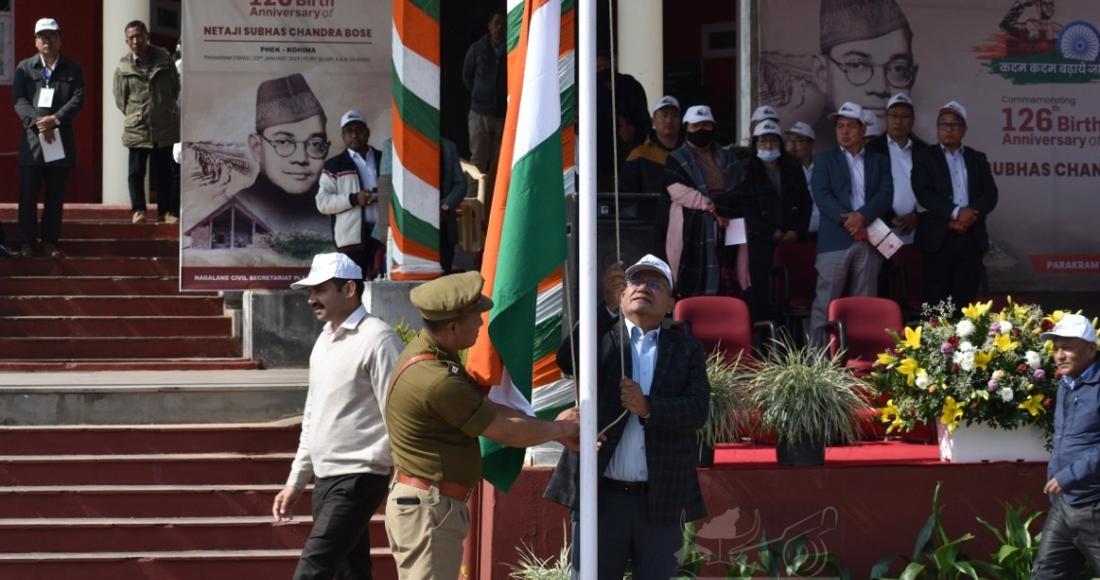 126th BIRTH ANNIVERSARY OF NETAJI SUBHASH CHANDRA BOSE HELD AT KOHIMA