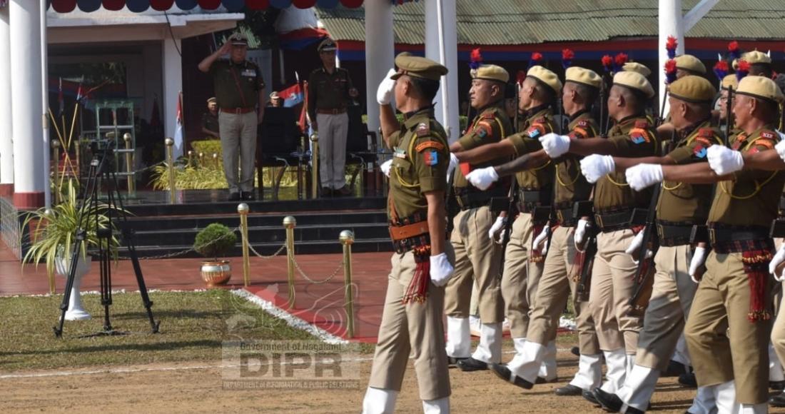 FAREWELL PARADE FOR T. JOHN LKR HELD AT THE NAPTC, CHUMUKEDIMA