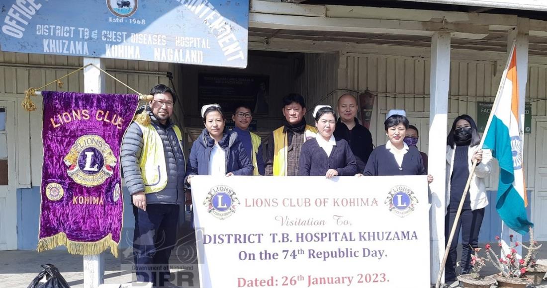 LIONS CLUB OF KOHIMA VISITS DISTRICT TB HOSPITAL KHUZAMA