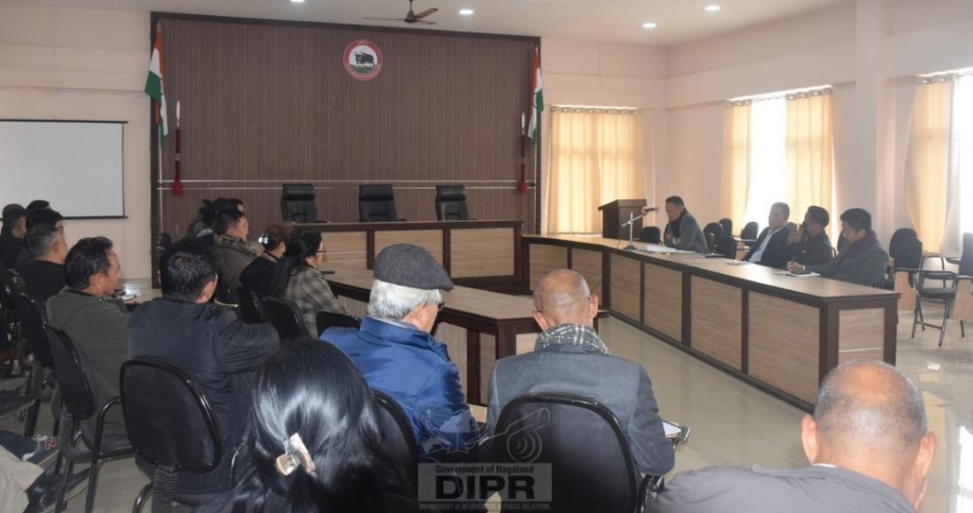 Meeting in connection with the preparation for the upcoming 74th Republic Day celebration at Mokokchung