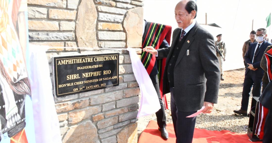 CM NEIPHIU RIO INAUGURATES CHIECHAMA VILLAGE AMPHITHEATER