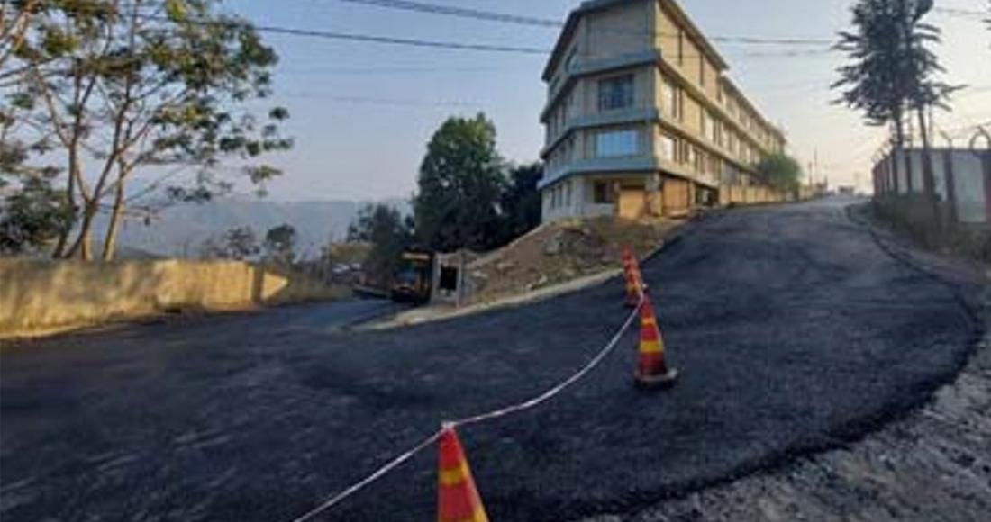 ROAD REPAIRED BY DEPARTMENTS IN KOHIMA