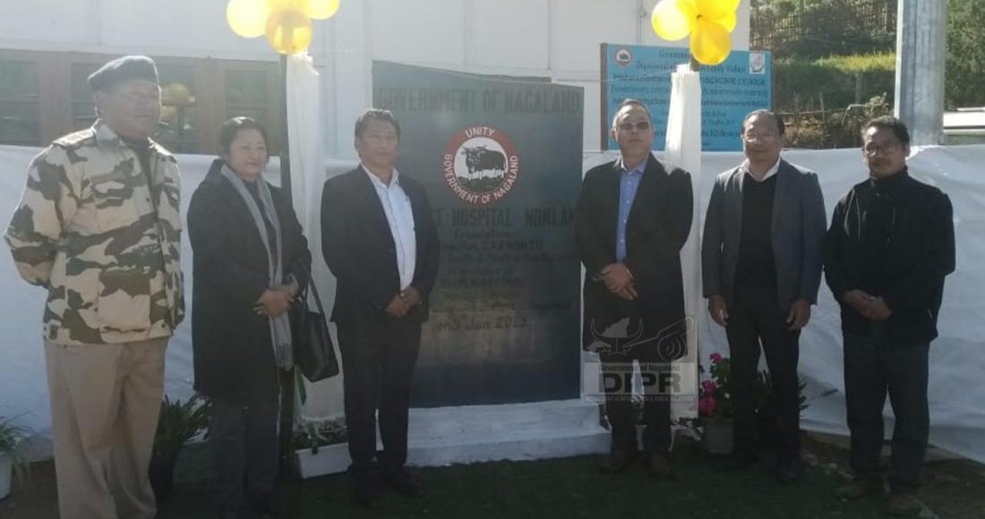 UNVEILING OF DISTRICT HOSPITAL FOUNDATION STONE NOKLAK