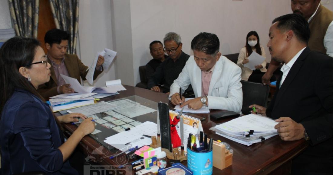 EIGHT CANDIDATES FILES NOMINATIONS AT DIMAPUR DCs OFFICE