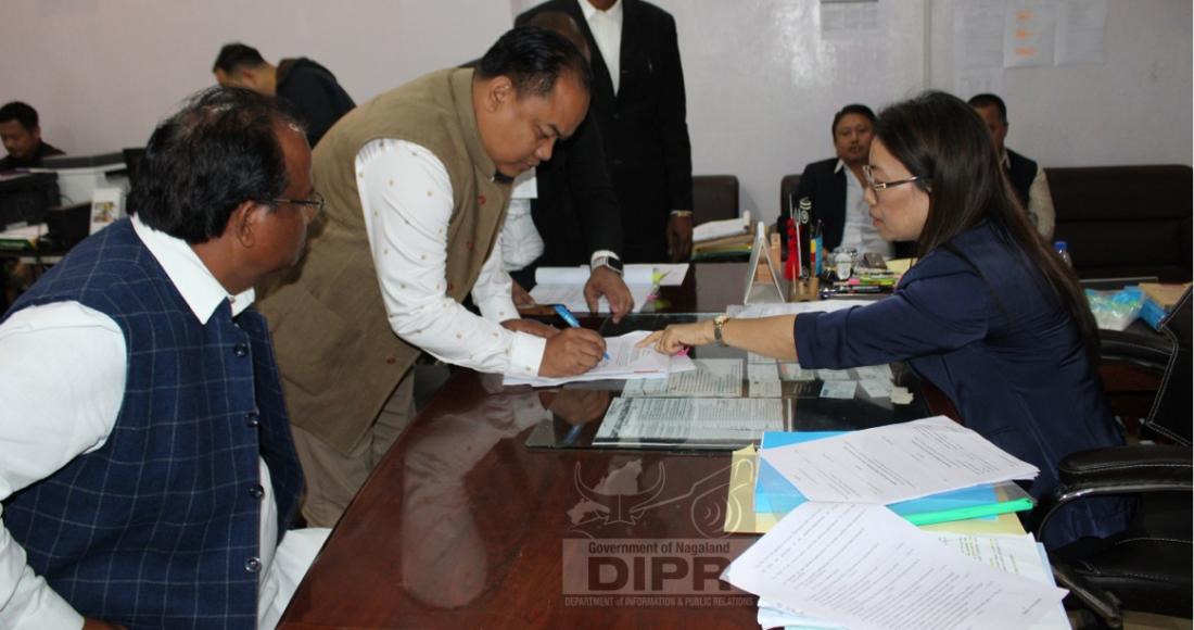 EIGHT CANDIDATES FILES NOMINATIONS AT DIMAPUR DCs OFFICE