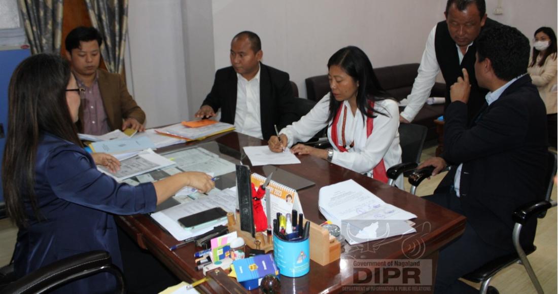 EIGHT CANDIDATES FILES NOMINATIONS AT DIMAPUR DCs OFFICE