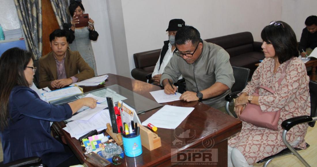 EIGHT CANDIDATES FILES NOMINATIONS AT DIMAPUR DCs OFFICE