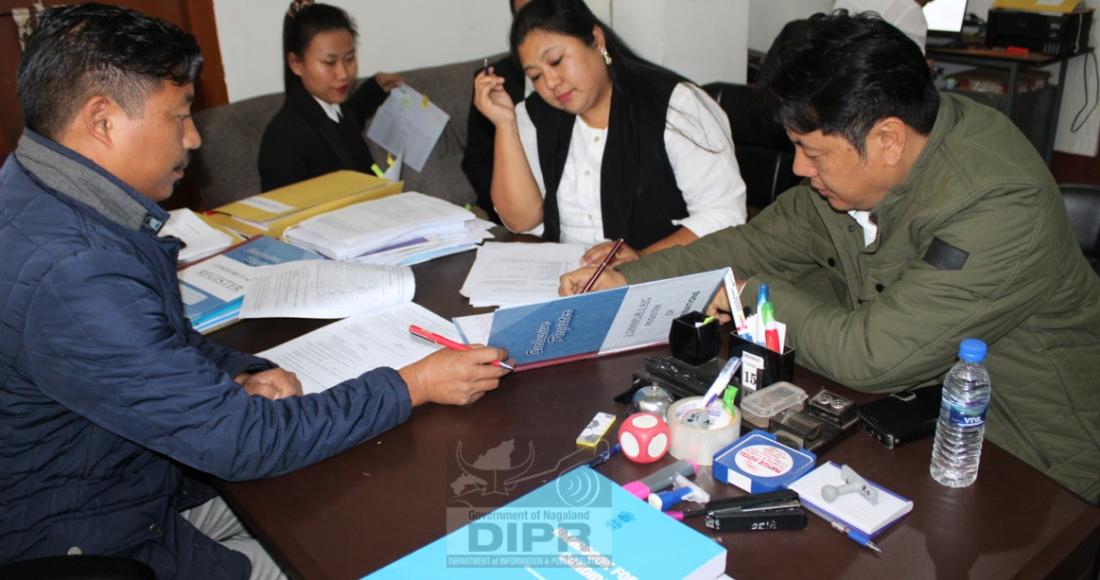 EIGHT CANDIDATES FILES NOMINATIONS AT DIMAPUR DCs OFFICE