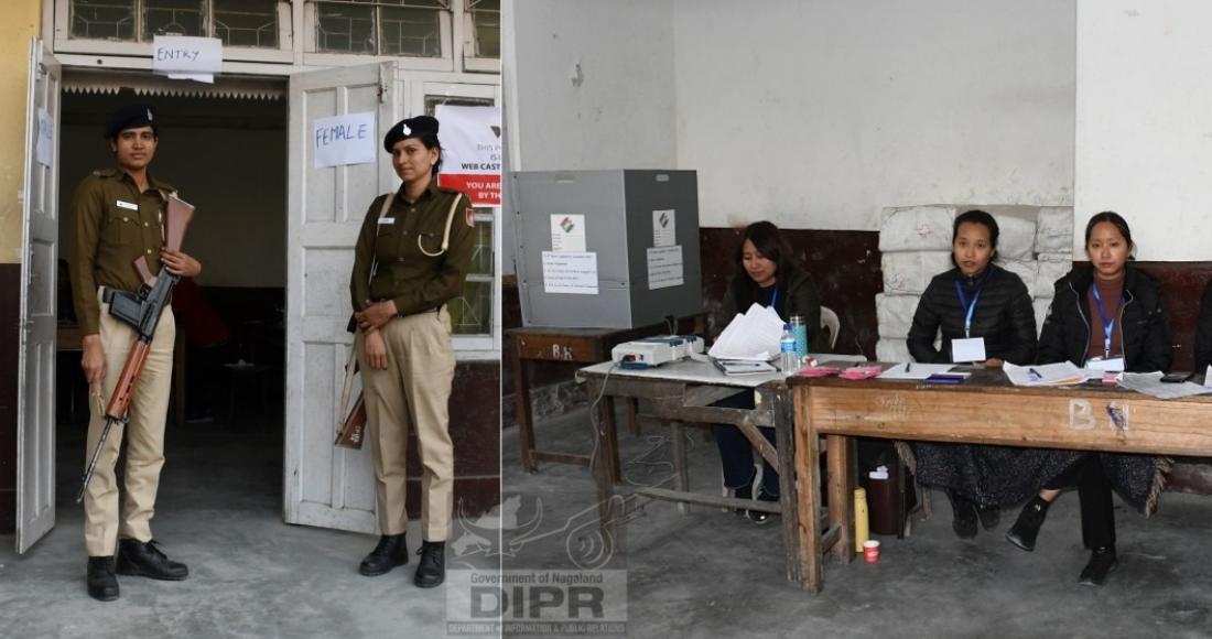 7 POLLING STATIONS MANNED BY ALL WOMEN PARTY UNDER 9 KOHIMA TOWN A/C