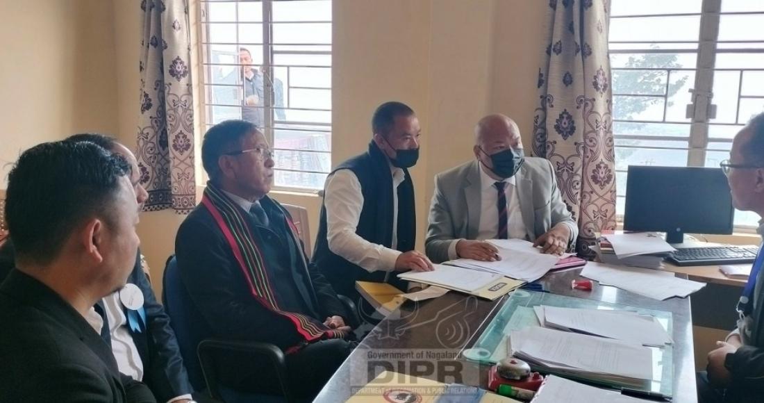 Kevipodi Sophie filing his nomination at Jakhama